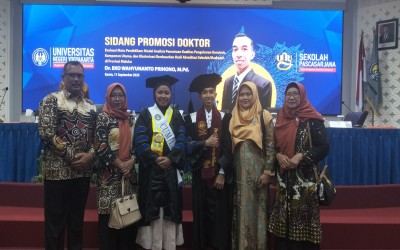 ALUMNI SMK TAMANSISWA NANGGULAN TAHUN 2006, MENERIMA GELAR DOKTOR